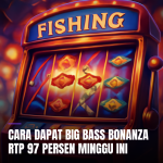Ilustrasi tema pancingan pada slot Big Bass Bonanza dengan RTP tinggi