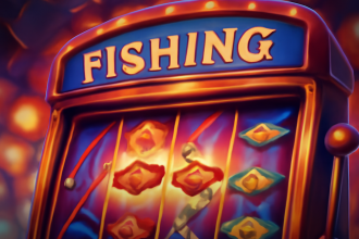 Ilustrasi tema pancingan pada slot Big Bass Bonanza dengan RTP tinggi