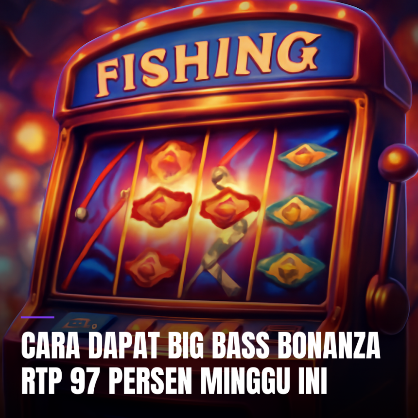 Ilustrasi tema pancingan pada slot Big Bass Bonanza dengan RTP tinggi
