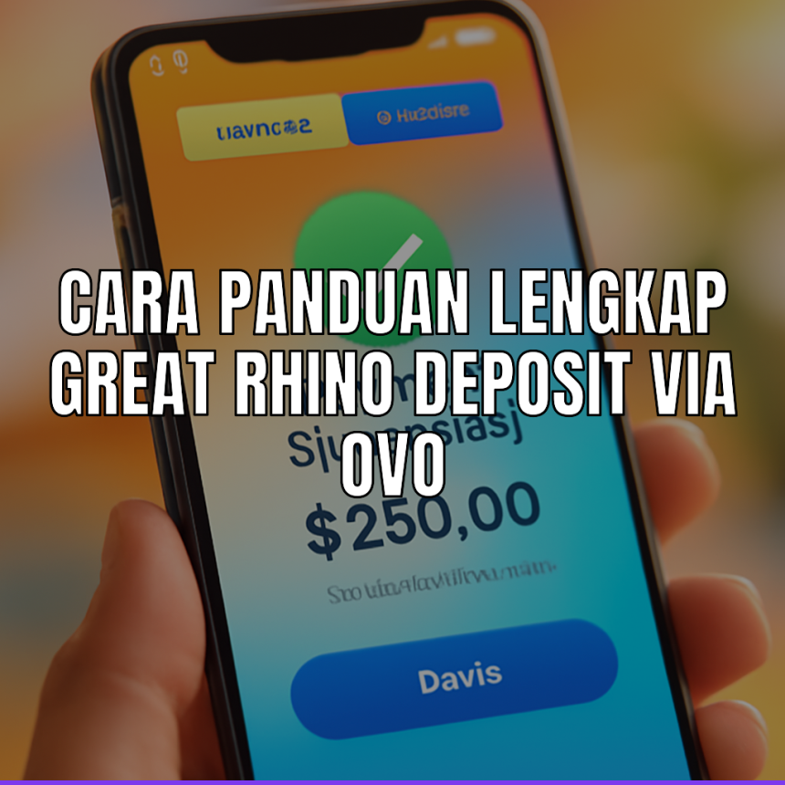 proses great rhino deposit via ovo